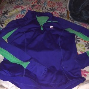 Dark purple running jacket